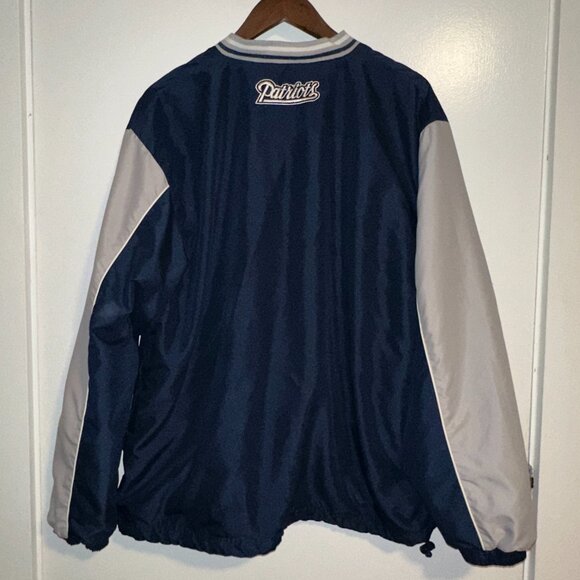 Vintage Y2K New England Patriots G-III Pullover Jacket XXL NFL Windbreaker - Picture 4 of 10